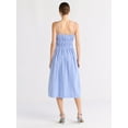 thumbnail image 2 of Free Assembly Women's Sleeveless Cotton Midi Dress with Bow Front, Sizes XS-XXL, 2 of 3