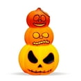 thumbnail image 3 of Lámpara Calabaza Halloween Iluminada Accesorios Linterna Juguete LED Calabazas Apiladas, 3 of 4