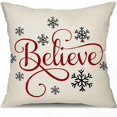 thumbnail image 3 of 1 pieza de funda de almohada decorativa navideña con diseño de árbol de Navidad y muñeco de nieve, cojín para sofá, conjunto de decoración para el hogar, regalo, 3 of 5