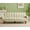 Beige, variant on CHEERFUN Solid Color Tufetd Sofa Save Space Convertible Sofa Bed for Living Room, Beige