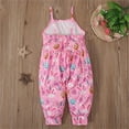 thumbnail image 6 of Otqutp Cartoon Clothes for Toddler Easter Baby Girls Overalls Romper Outfit Sleeveless Rabbit Print Bell Bottom Jumpsuit, 6 of 9