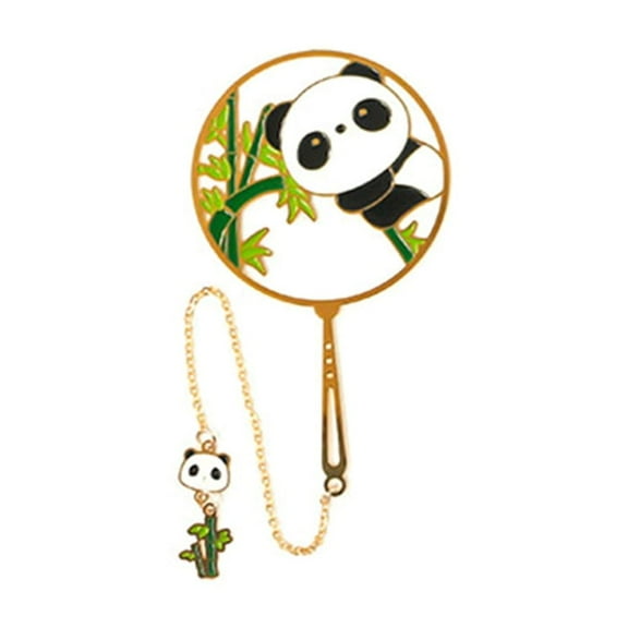Animal Metal with /Pendants Cute Panda Chinese Style-Book Marker,Funny Bookmarks for Adult Kids