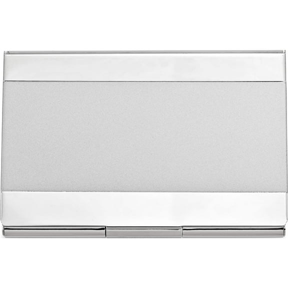 Fashion Nickel-Plated Matte And Polished Business Card Case (4 X 2.75) Made In China gl8016
