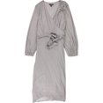 thumbnail image 1 of Vestido Alfani cruzado brillante para mujer gris mediano, 1 of 2
