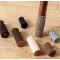 thumbnail image 2 of ZHAOCHENG Pie de silla de punto Funda de lana de silicona Revestimiento de suelo Engrosamiento Resistente al desgaste Antideslizante Taburete silencioso Silla Taburete de fieltro, Negro, 2 of 4