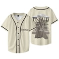 thumbnail image 2 of Jessica Baio 2025 Tour Dates Merch Veste de Baseball Tee Été Unisexe Col en V Manches Courtes T-Shirts, 2 of 6