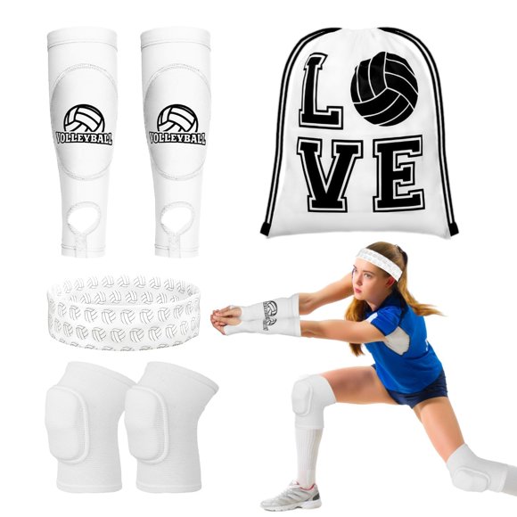 Set de accesorios para voleibol Gosodeny con rodilleras y mangas para brazos