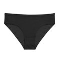 thumbnail image 4 of Diufon Panties Underwear for Women Seamless Mid Rise Briefs Solid Color Traceless Womens Panty (Large, Black), 4 of 4