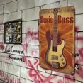 thumbnail image 4 of Placa Metal Vintage Musical Pintura Hierro Rectangular Barra Pared 20x30cm, 4 of 9