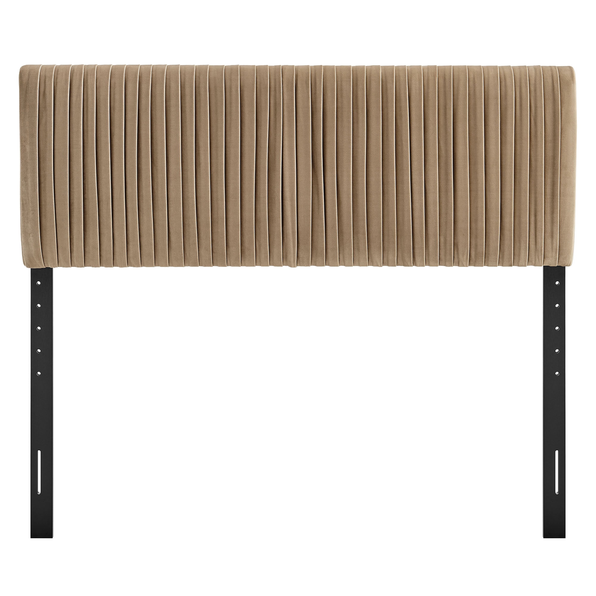 Eloise Stain-Resistant Performance Velvet Queen Headboard in Taupe