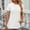 White, variant on Women's Short Sleeve Tops Round Neck Split Hem Solid Color Loose Casual Tee