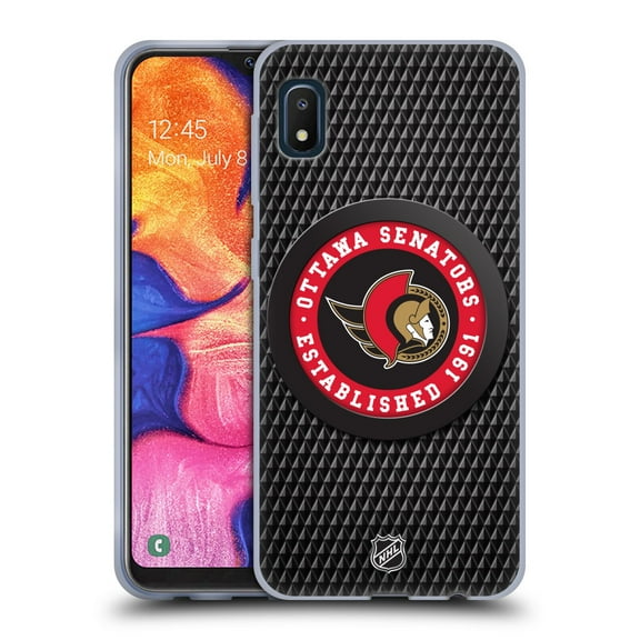 Head Case Designs Officially Licensed NHL Ottawa Senators Puck Texture Soft Gel Case Compatible with Samsung Galaxy A10e (2019)