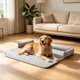 thumbnail image 4 of Alfombrilla refrescante para perros y gatos, de tela de seda de hielo, lavable para sofá y cama de suelo, base antideslizante, cojín de verano para clima caluroso., 4 of 6