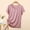*Pink, variant on ClodeEU Women's Short Sleeve Scoop Neck Loose T-Shirt,Solid Color Casual Summer Tee Beige,Women's Plus L