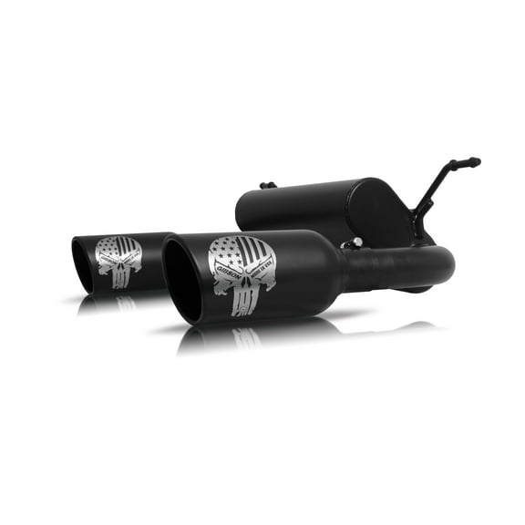 Patriot Skull Cat-Back Dual Exhaust System, Stainless