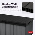 thumbnail image 5 of Keter Darwin 100 Gallon Large Resin Deck Box for Patio Outdoor Storage, Grey, 5 of 10