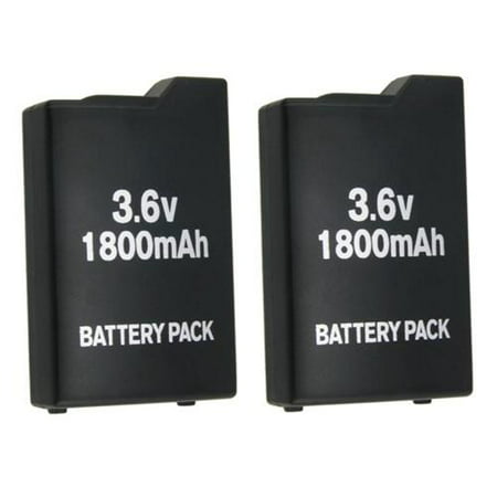 Insten 2x LITHIUM 3.6V 1800MAH Replacement Lithium Battery Pack For SONY PSP 1000 (2-Pack
