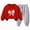 H226-Red, variant on TOWED22 Toddler Baby Girl Outfits Ruffle Long Sleeve Print Tops   Flare Pants Set Toddler 2Pcs Fall Winter Clothes,Red,4-5 Y