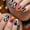 D, variant on 24Pcs Halloween Press on Nails, Short Square Fake Nails Pumpkin Nails Press Ons Ghost False Nails Candy Glue on Nail Orange Stick on Nail for Women Decorations Set