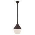 thumbnail image 4 of 40714-07 Livex Lighting Stockholm - 1 Light Mini Pendant in Mid Century Modern Style - 10 Inches wide by 20 Inches high     -Traditional Installation, 4 of 11
