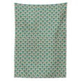 thumbnail image 3 of Ambesonne Fish Scale Tablecloth Rectangular Table Cover, Mosaic Curves, 60"x90", Pale Green Turquoise, 3 of 4