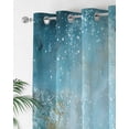 thumbnail image 2 of Ocean Starfish Thermal Insulated Blackout Curtains for Bedroom 72 Length Marine Life Blue Coral Sealife Room Darkening Curtain 1 Panel Grommet Window Curtain Drape for Living Room Nursery Room, 2 of 7