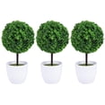 thumbnail image 1 of 3Pcs Artificial Plant Ball Artificial Cherry Ball Bonsai Imitation Green Plant, 1 of 9