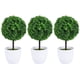 thumbnail image 1 of 3 bolas de plantas artificiales de cerezo artificial, bonsái de imitación de planta verde., 1 of 5