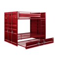 thumbnail image 5 of Acme Furniture Cargo Collection Full Over Full Bunk Bed, Red, 5 of 6