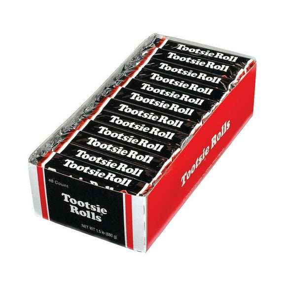 1.5 lbs. Tootsie Roll Chocolate Candy Bars - 48 piece
