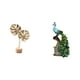 thumbnail image 1 of Escultura de hojas,Estatua de hoja de metal Escultura de hoja Decoración del hogar,Figura de hoja artística con decoraciones de hojas en la base,Figura de escritorio,Estante de estatua de, 1 of 8