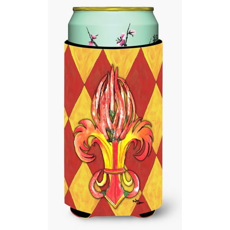 

Caroline s Treasures 8499TBC Peppers Fleur de lis Tall Boy Hugger Tall Boy multicolor