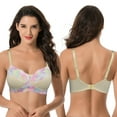 thumbnail image 3 of Curve Muse Women's Plus Size Minimizer Wirefree Unlined Bra With Lace Trim-2Pack-GRAY,YELLOW-40DD, 3 of 7
