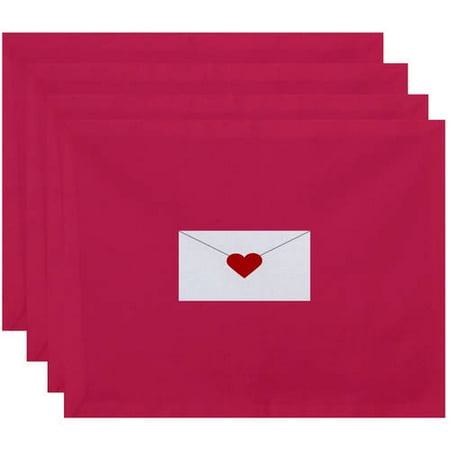 

Simply Daisy 18 x 14 Valentine Print Placemat