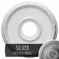 thumbnail image 3 of Ekena Millwork 16 1/2"OD x 3 7/8"ID x 1 1/2"P Medea Ceiling Medallion (Fits Canopies up to 5 3/8"), Hand-Painted Silver, 3 of 5