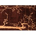 thumbnail image 1 of Ahgly Company Indoor Rectangle Oriental Orange Modern Area Rugs, 3' x 5', 1 of 4