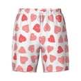 thumbnail image 5 of Rocae Pink Hearts1 for Men's Swim Trunks Quick Dry With Two Side Pockets and One Lined Patch PocketX-Large, 5 of 9