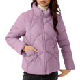 thumbnail image 4 of Roncen Women's Casual Solid Color Long Sleeve Coat - Cozy Winter Puffer Jacket - Warm and Lightweight Outerwear with Classic Design for Everyday Wear, 4 of 9