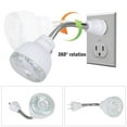 thumbnail image 2 of EEEkit Motion Sensor Wall Light, LED Plug in Night Light with Flexible Gooseneck, 3W White, 2 of 10