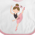 thumbnail image 4 of Inktastic Ballet Dancer for Little Girls Girls Baby Bib, 4 of 4