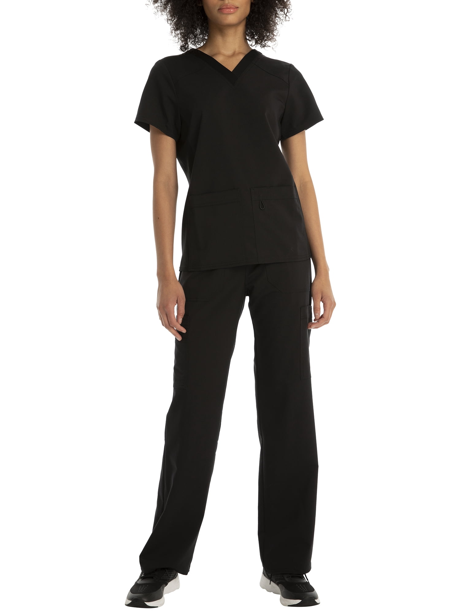 Scrubstar Women's Flexible Stretch Knit Side Panel V-Neck Scrub Top WD803
