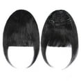 thumbnail image 2 of Clips dans les Cheveux Humains Franges Extensions de Cheveux Air Bangs 3D Cheveux Raides, 2 of 5