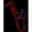 Red, variant on Saxophone Logo 1 Neon Sign, 37 x 3 x 20 in.