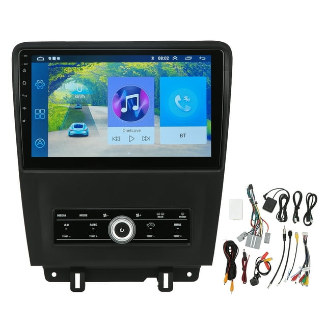 Estéreo para automóvil con pantalla táctil de 10 pulgadas para Android 11, navegación GPS, Carplay inalámbrico de repuesto para Mustang 2010-2014