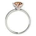 thumbnail image 3 of Aonejewelry 0.85 Carat 6mm Round Shape Natural Morganite Gemstone Solitaire Engagement Ring Women Crafted In 10K Rose White & Yellow Gold, 3 of 5