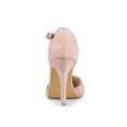 thumbnail image 4 of BLISSFUL STEP Chaussures pour Femmes Bout Rond Talon Aiguille Sandales à Bride en T Rose Poussière 8, 4 of 8