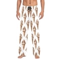 thumbnail image 7 of FORMRS Mens Pajama Pants with Pockets Cotton Sleepwear Lounge Bottoms Sizes S-2XL, Brown Ice Cream Pattern, 7 of 7