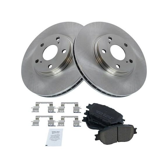 Front Brake Pad and Rotor Kit - Compatible with 2002 - 2004 Toyota Camry 2003