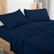 thumbnail image 1 of Juego de sábanas Utopia Bedding King Jersey de punto, 4 piezas, azul marino, 1 of 6