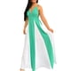 thumbnail image 1 of Vestido de fiesta EEMEII con tirantes finos, retazos, blanco menta, 1 of 8